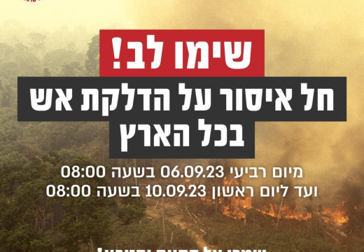 צו איסור הדלקת אש