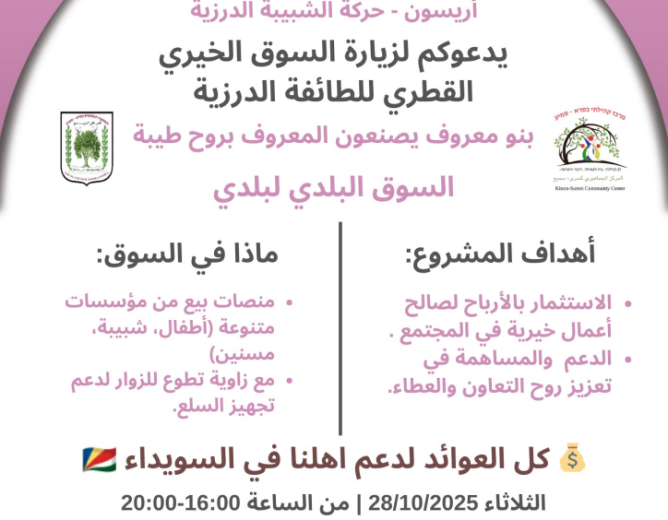 اعلان – السوق الخيري القطري